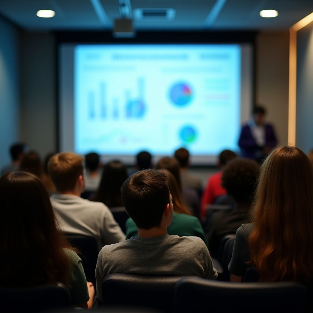 Financial literacy presentation at local university